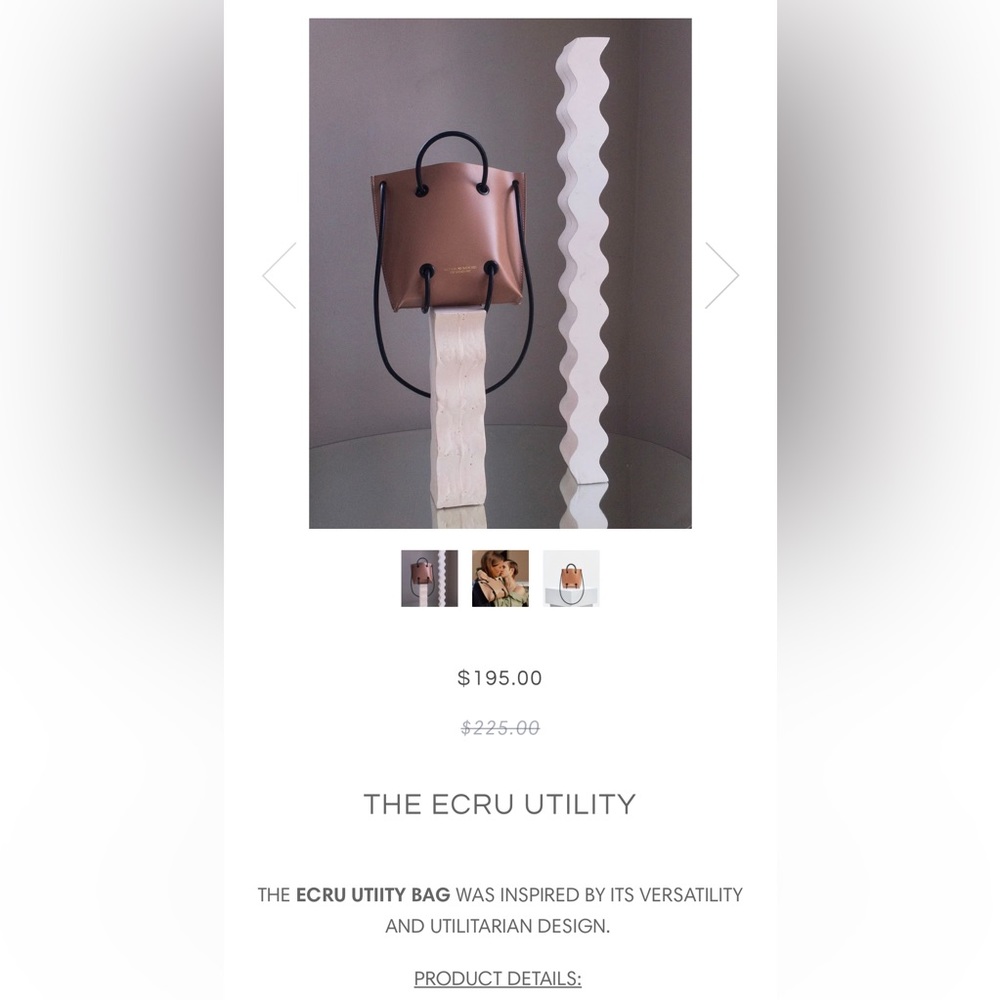 Kozha Numbers The Ecru Utility Bag